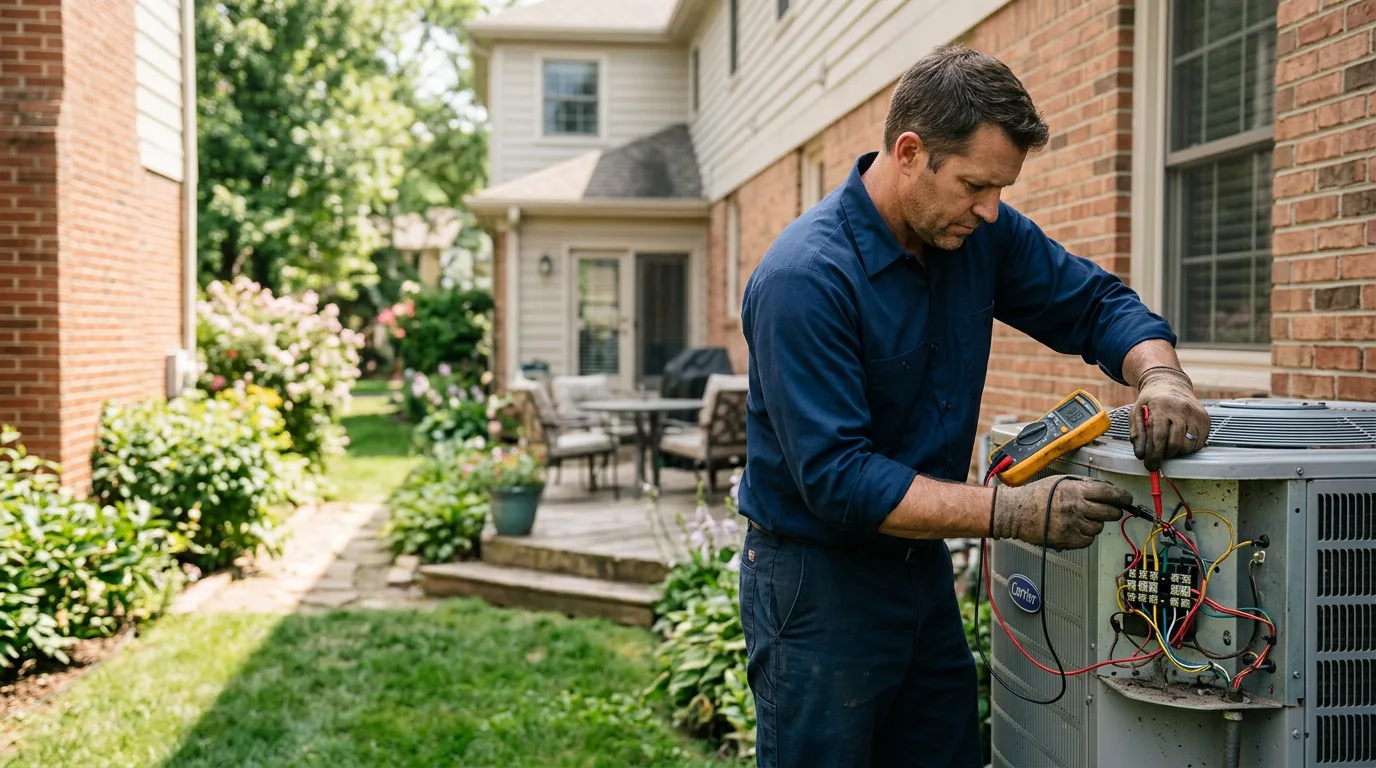 HVAC technician working near Velva, ND